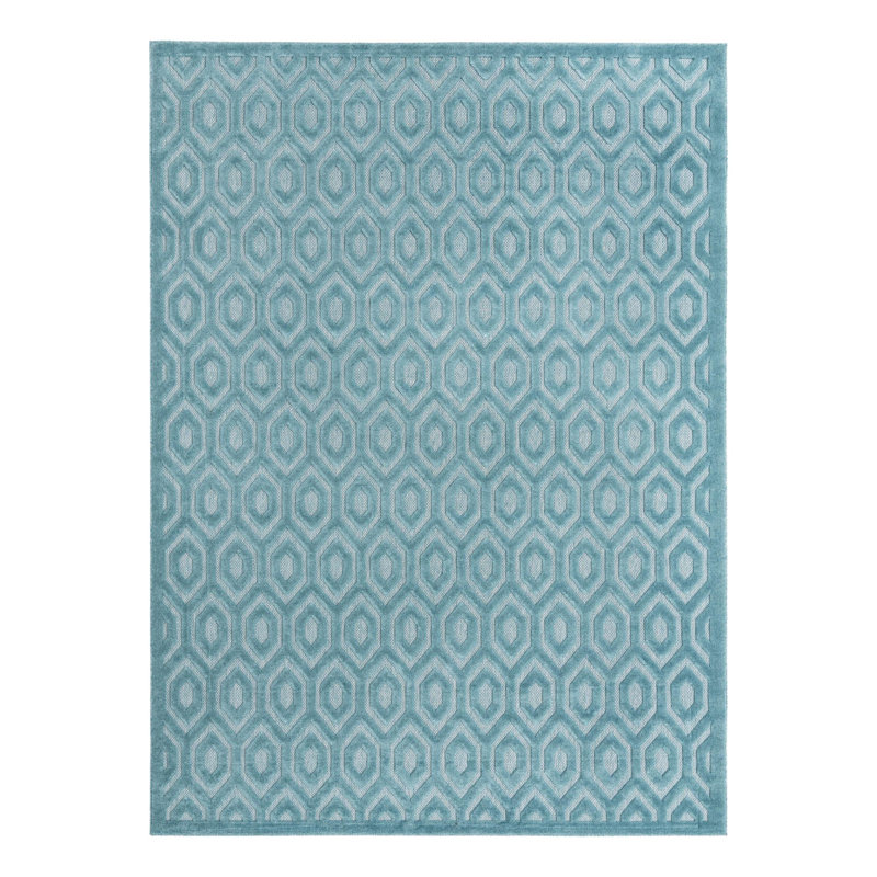 Heacock Geometric Indoor / Outdoor Rug, Rectangle 9' x 12'