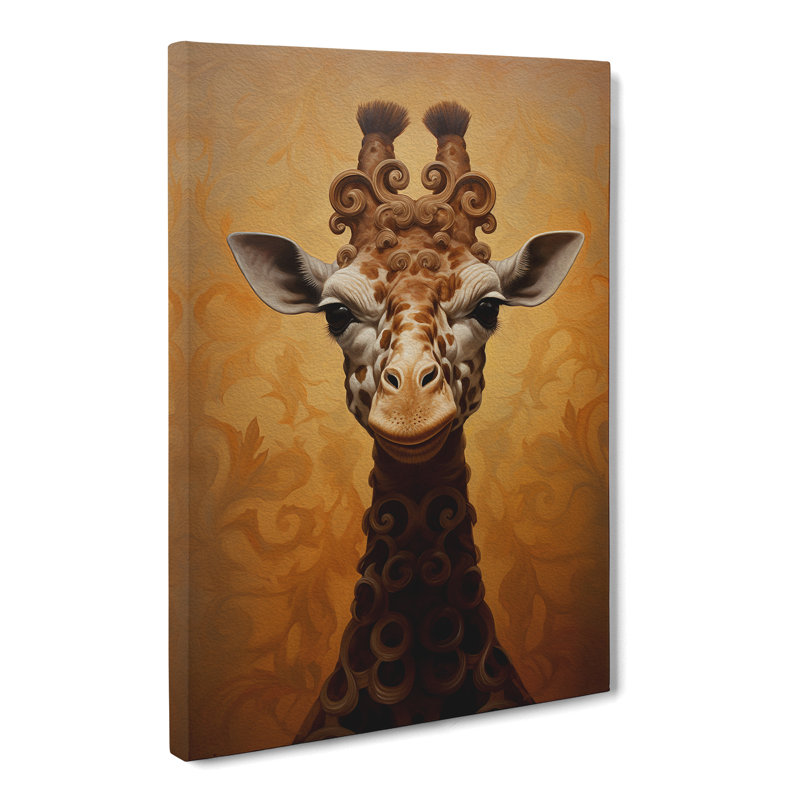 Giraffe Baroque - Wrapped Canvas