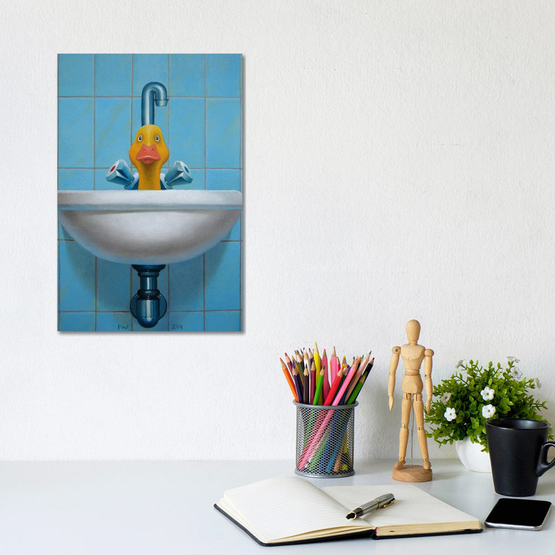 Bather by Frank Warmerdam - No Frame Gallery-Wrapped Canvas Giclée on Canvas, 30.48cm H x 20.32cm W