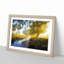 Beverley Brook River in London - Framed Print-55466118-55466114