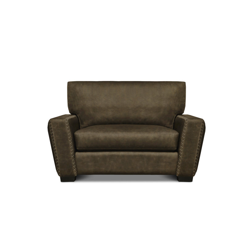 City Cowboy Leather Loveseat, Nutmeg, Walnut (Coyote)