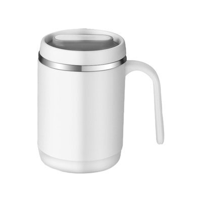 Stainless steel mug Insulated Coffee Mug With Handle - Sliding Lid  Splashs-proof  500ml. Double-walled Vacuum Stainless Steel Construction  Keeps Drinks Hot Or Cold.