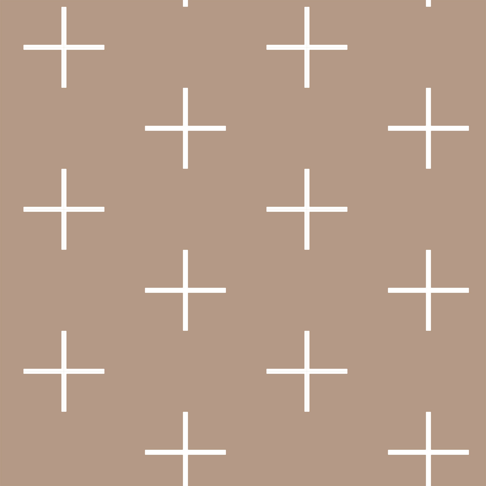Addition Large Peel & Stick Wallpaper Roll, White/Brown, Non-pasted