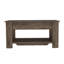 Table de rangement Austin avec tablette extensible, quatre pieds et tablette inférieure pour la vie organisée