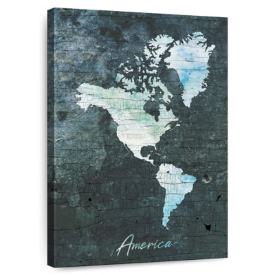 Carte du Continent américain Aliaz