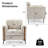 Roshea 32.2" Wide Modern Chenille Upholstered Accent Armchair with Metal Legs-462926198