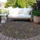 Machine Washable Indoor/Outdoor Chantille ACN1130 Navy Rug
