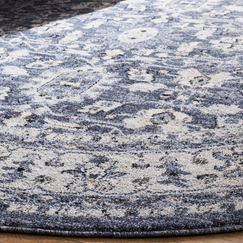 Jase Charleston Performance Oriental Rug, Round 6'7"