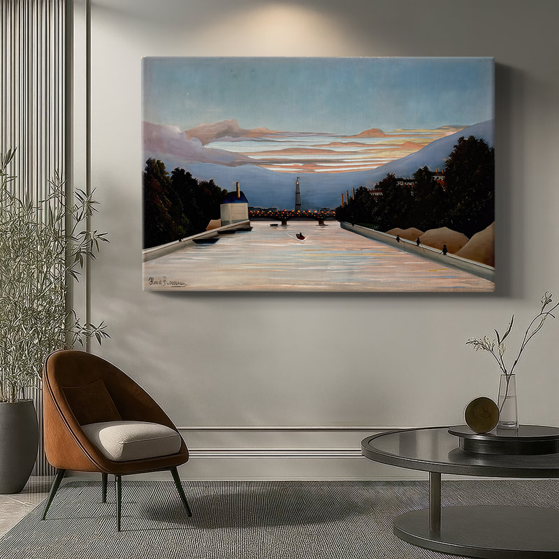 The Eiffel Tower (La Tour Eiffel)-Henri Rousseau-Gallery Wrapped Canvas-c. 1898, 32 x 48