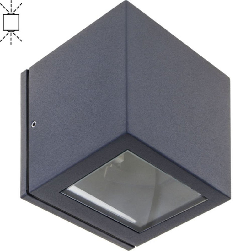 Glosco Anthracite 9.5cm H Outdoor Flush Mount
