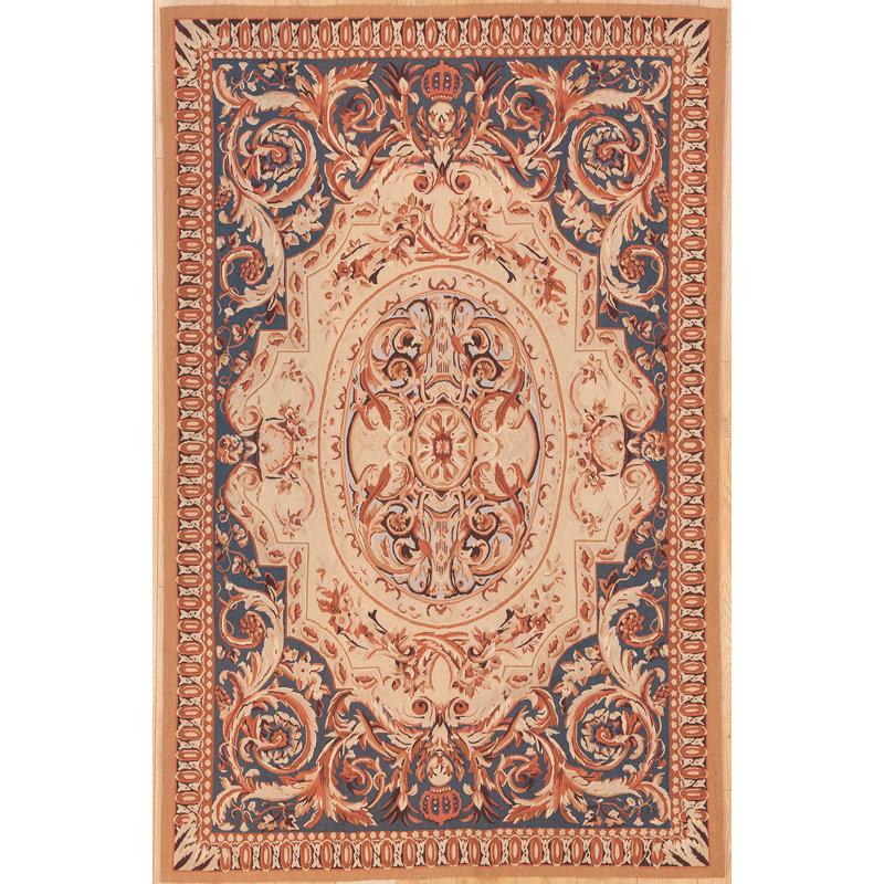 Tapis unique Aubusson 6 x 9 Modren