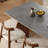 Rectangular rock plate dining table and chair set-106900265
