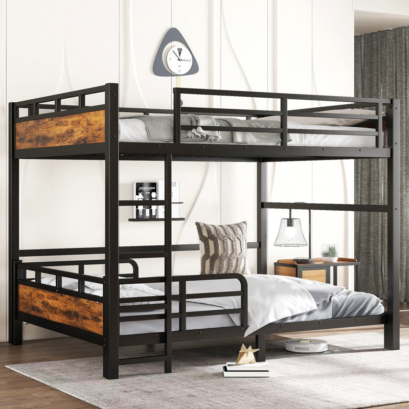 Queen Over Queen Metal Bunk Bed/Metal Loft Bed And Metal Platform Beds, Queen