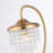 Modern 21" Arched Crystal Dimmable Table Lamp