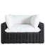 Montecito Woven N-Dura Resin Wicker Outdoor Lounge Chair - Onyx-445133025-445133026