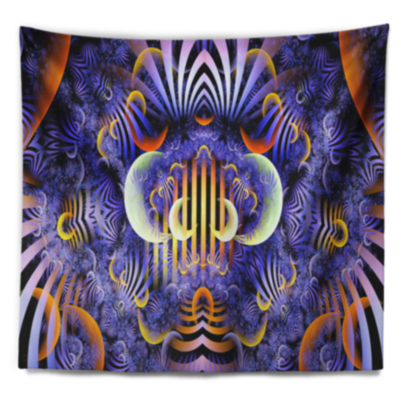 Illustration de motif floral fée magique, H 50 po x l 60 po