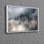 Art mural en toile de coton mettant en vedette le mystérieux paysage de montagne de forêt brumeuse pour l'esthétique de la chambre à coucher en 3D
