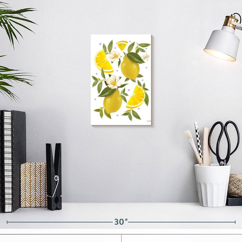 Yarlin Citrus Lemon Botanical, 12" H x 8" W