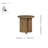 Petrilio 19" Round Acacia Wood Side Table