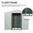 6Ft X 5Ft Outdoor Metal Storage Shed In White - Galvanized Iron Frame, Protected Surface, Airy Vents, Sliding Door With Padlock, Easy Assembly Tutorial Frame For Robustness, Panels, Punched-127322499