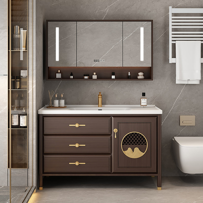 Ensemble de meuble-lavabo autoportant 47,64 po avec miroir, 40"