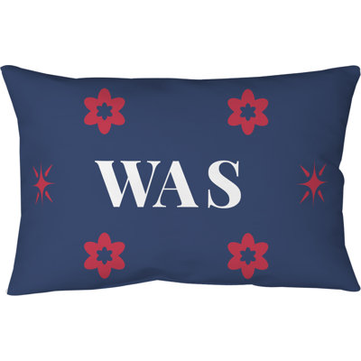 Washington Basketball Spun Polyester Blown & Closed Pillow 14 inch x 10 inch