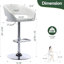 Tabouret de bar rotatif à hauteur ajustable Anastacio-587447156-587447634