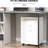 White Mobile Office Cabinet With Drawer And Cabinet, Ample Space For Supplies, Movable, Fits Under Desks Storage Functional, Easily