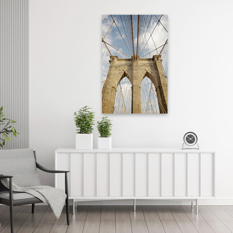 Pont de Brooklyn - Photographie, architecture, ponts, État de New York, art, H 36 po x l 24 po
