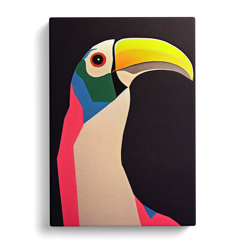 Toucan Abstract Vol.9 - Wrapped Canvas, 60cm H x 40cm W x 3cm D