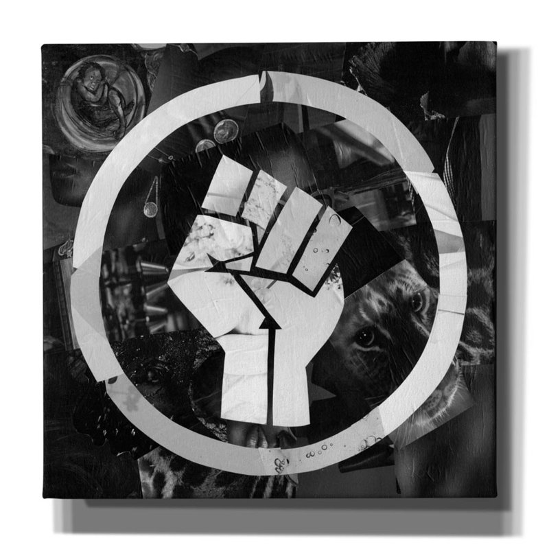 'Blm' by Artpoptart Canvas Wall Art, 37" H x 37" W x 1.5" D