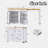 74.8" Extendable Kitchen Island with Dining Table, 3 Drawers, Power Outlet, Spice Rack-526179325