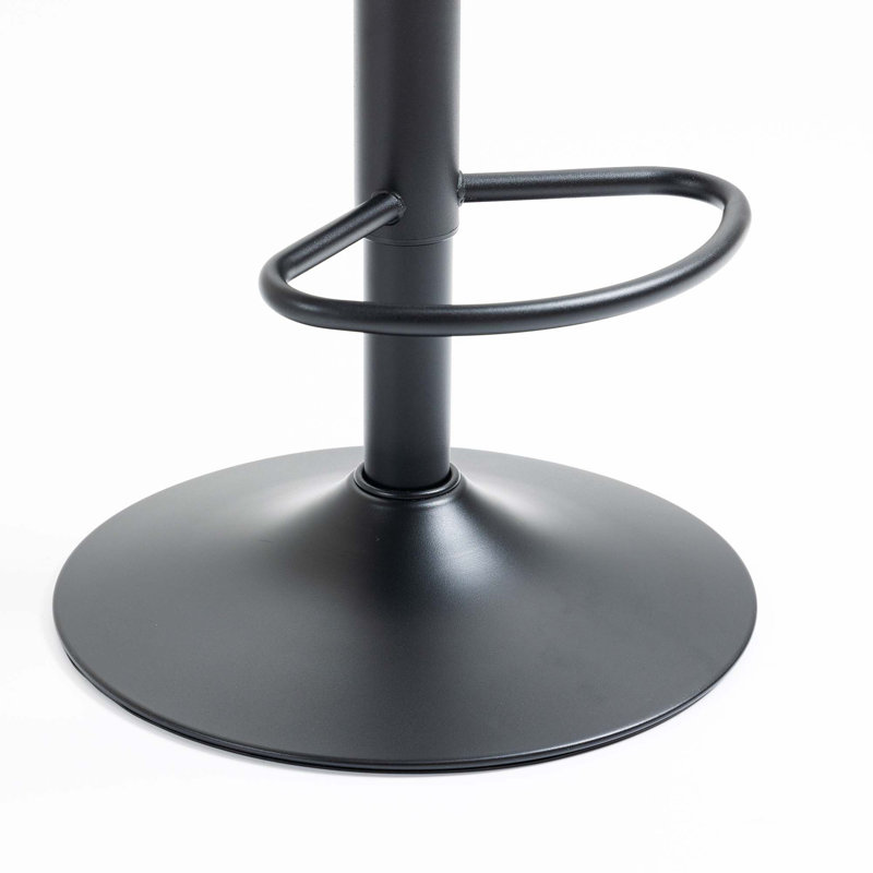 Tabourets de bar Hadeeqa (ensemble de 2) - Tabourets réglables avec dossier et repose-pieds, chaises de bar à hauteur de comptoir pour la cuisine