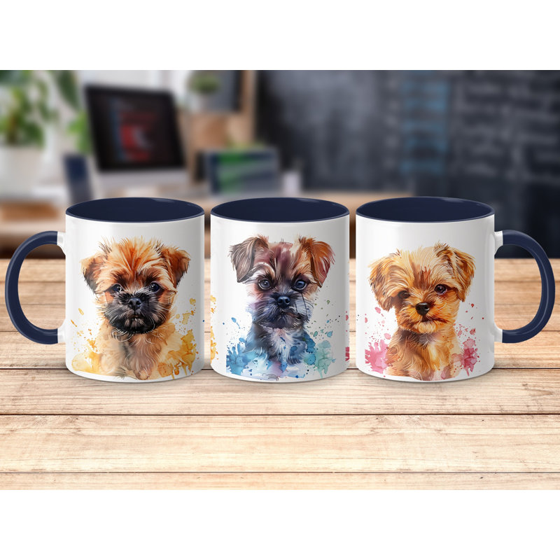 Ceramic Coffee Mug, 2, Navy