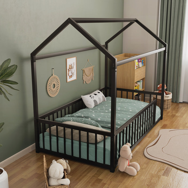 Structure de lit Montessori, Simple, Noir