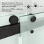 Porte de douche à double fermeture coulissante sans cadre avec verre givré de 3/8 po (10 mm) Opal Mirage MCOCOD l 56-61 "x H 76"-116096868