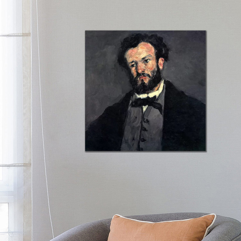 Portrait Of Antony (Anthony) Valabregue by Paul Cezanne - Wrapped Canvas Painting, 66.04 cm H x 66.04 cm W x 1.91 cm D