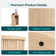 Round Fluted End Table With Sliding Tambour Door And Storage Shelf (Set Of 2)