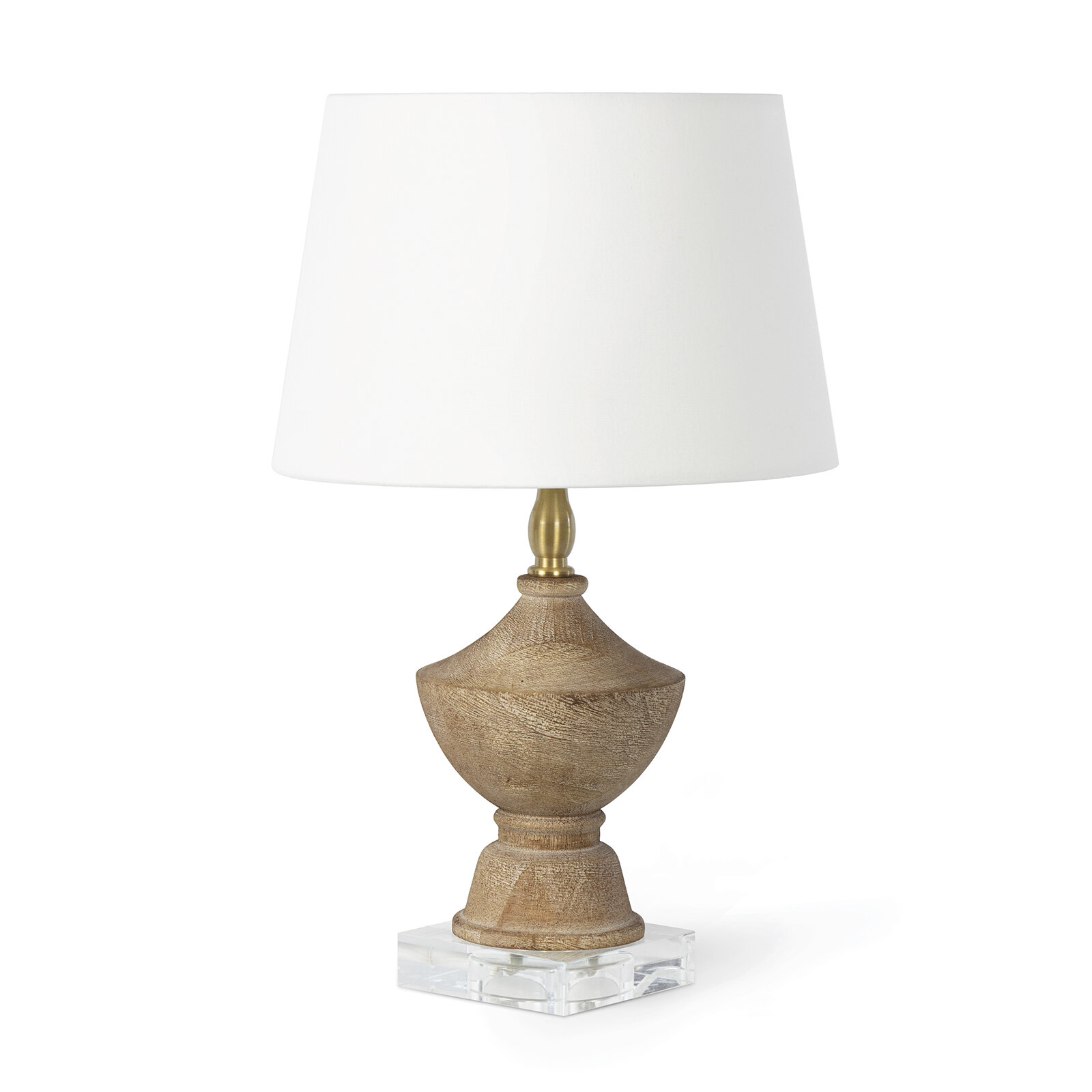 Regina Andrew Design Leafy Artichoke Ceramic Table Lamp, White/Natural