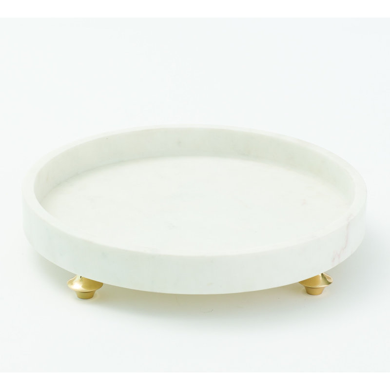 Quintessential Tray-Circle, White