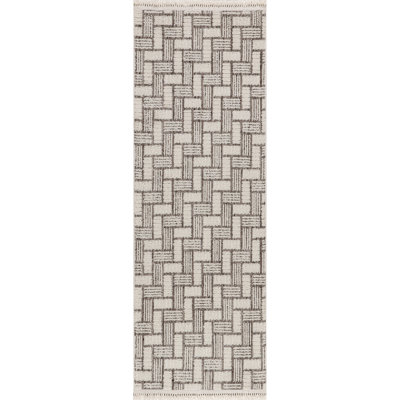 Alora Geometric Tassels Area Rug