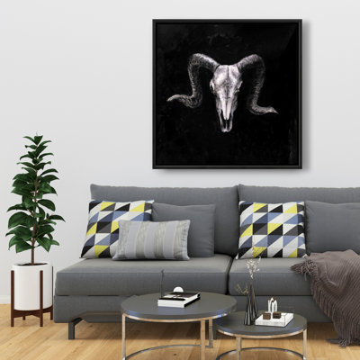 " Ram Skull Grunge Style "