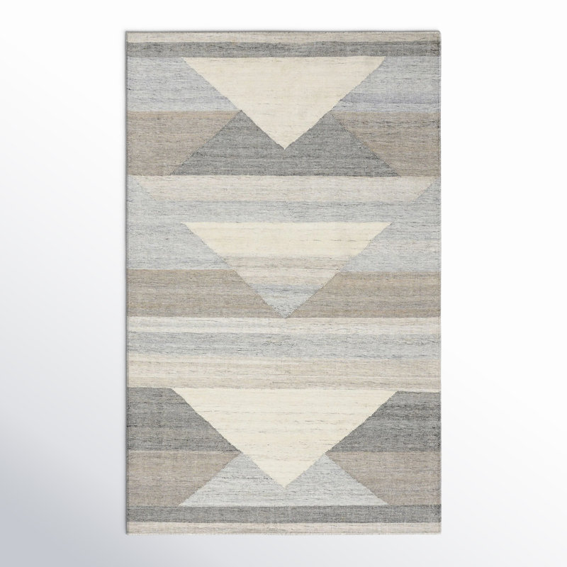 Geometric Area Rug, Rectangle 5' x 8'