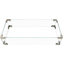 60000 Outdoor Deck Fire Pit Table, 43" Rectangular Open Weave , Glass Wind Guard For Patio Garden Backyard - Orange Yellow Nuance Table With Blue Stones, Propane, & Mustard
