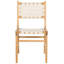 45cm H Polyester Upholstered Side Chair in Brown