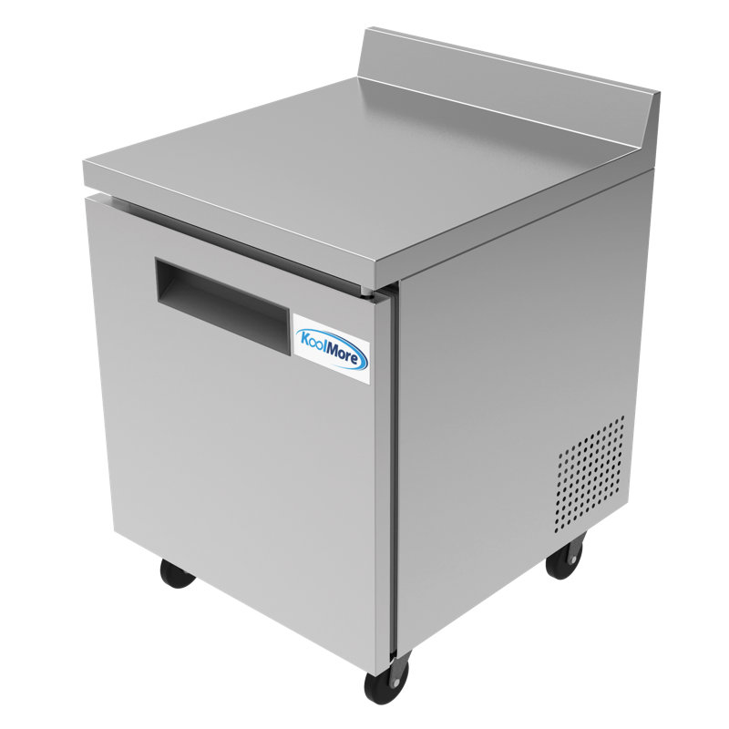 27 in. One Door Worktop Refrigerator with 3.5 in. Backsplash, 6.3 Cu Ft.