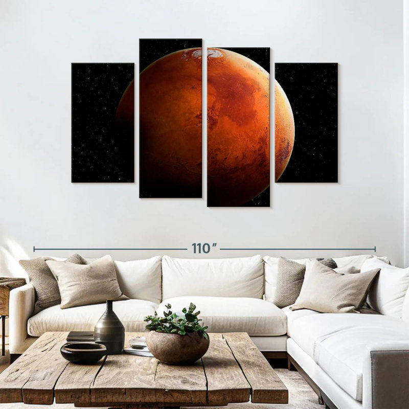 Oberle Fascinating View Of Mars, 54" H x 84" W