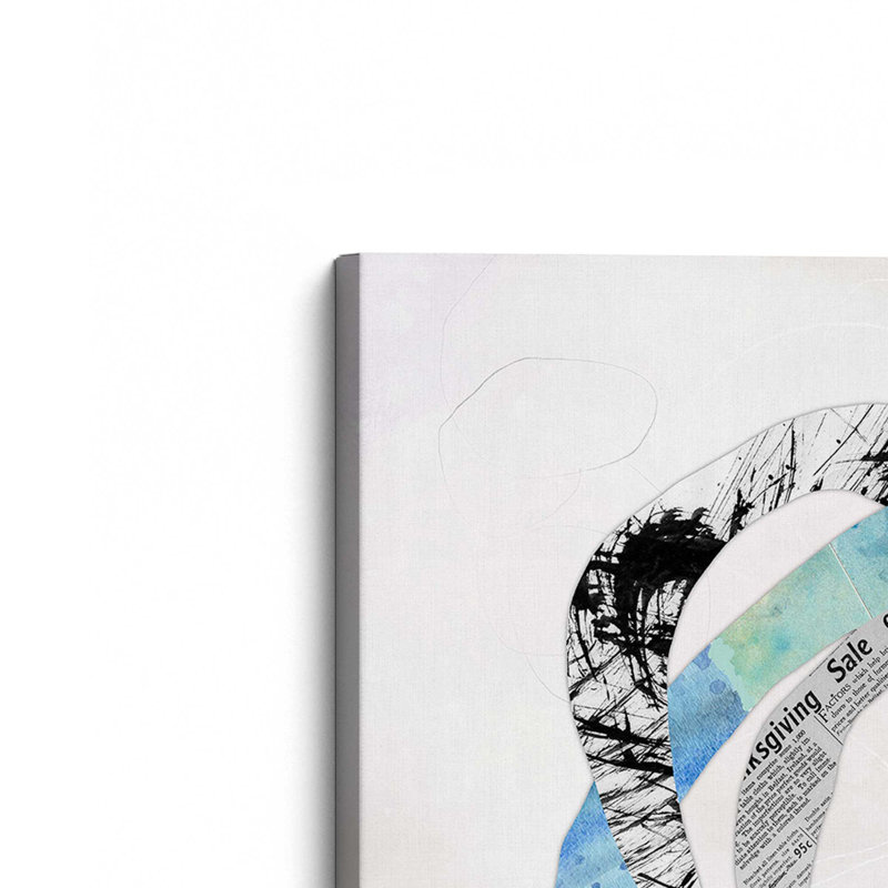 «Entwined Loops II» par Laura Gibson, reproduction d'art sur toile, H 12 po x l 12 po