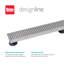 Grille carrée pour drain de douche Designline-85214971-85214973