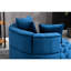 Siège de salon en velours bleu, fauteuil d'appoint moderne avec mousse-646754764-646754756